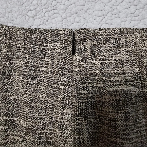 ✨️4/$20. Anne Taylor LOFT Nwot Petite A Line Skirt Lined Tweed Beige Black Women - Picture 7 of 13